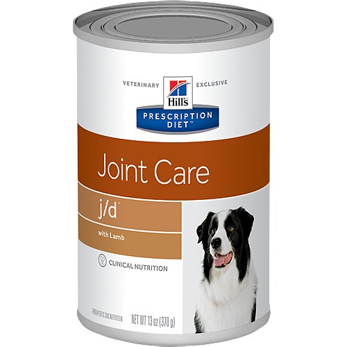 Hill's Prescription Diet j/d Joint Care with Lamb Canned Dog Food, 13-oz, case of 12