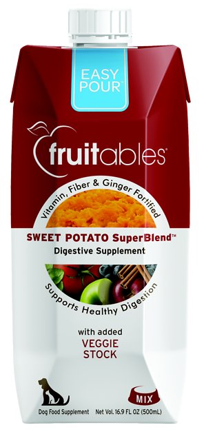 Fruitables Easy Pour Sweet Potato Digestive Dog & Cat Supplement, 16.9-oz carton