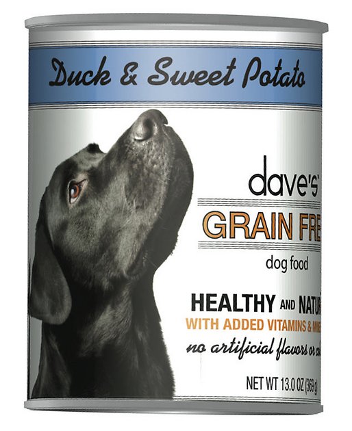 Dave's Pet Food Grain-Free Duck & Sweet Potato Recipe Canned Dog Food, 13-oz, case of 12