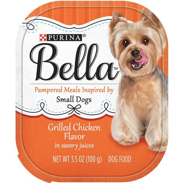 Purina Bella Grilled Chicken Flavor in Savory Juices Small Breed Dog Food Trays, 3.5-oz, case of 12