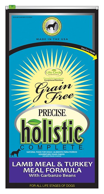 Precise Holistic Complete Lamb Meal, Turkey Meal & Garbanzo Bean Formula Grain-Free Dry Dog Food