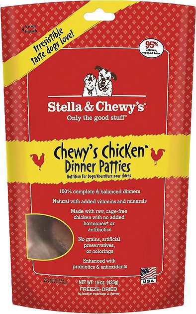 Stella & Chewy's Chewy's Chicken Dinner Patties Grain-Free Freeze-Dried Dog Food