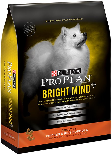 Purina Pro Plan Bright Mind Adult 7+ Chicken & Rice Formula Dry Dog Food