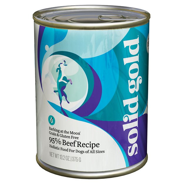 Solid Gold Barking at the Moon 95% Beef Recipe Grain-Free Canned Dog Food, 13.2-oz, case of 12