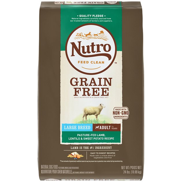 Nutro Grain-Free Large Breed Adult Pasture-Fed Lamb, Lentils & Sweet Potato Dry Dog Food