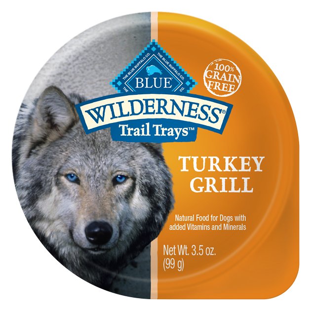 Blue Buffalo Wilderness Trail Trays Turkey Grill Formula Grain-Free Dog Food Trays, 3.5-oz, case of 12