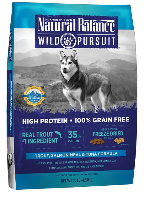 Natural Balance Wild Pursuit Trout, Salmon Meal & Tuna Formula Grain-Free Dry Dog Food