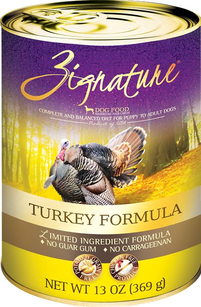 Zignature Turkey Limited Ingredient Formula Grain-Free Canned Dog Food, 13-oz, case of 12