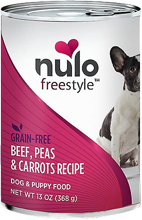 Nulo Freestyle Beef, Peas & Carrot Recipe Grain-Free Canned Dog Food, 13-oz, case of 12