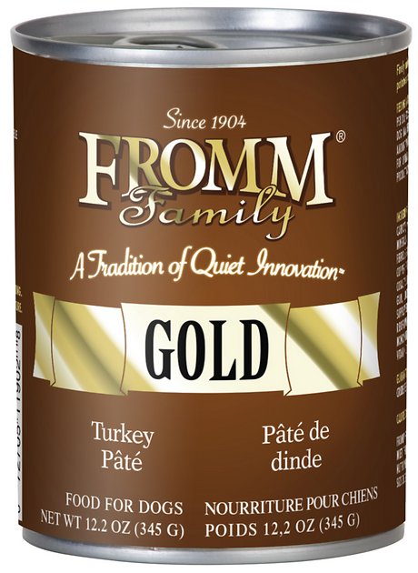 Fromm Gold Turkey Pate Canned Dog Food, 12-oz, case of 12