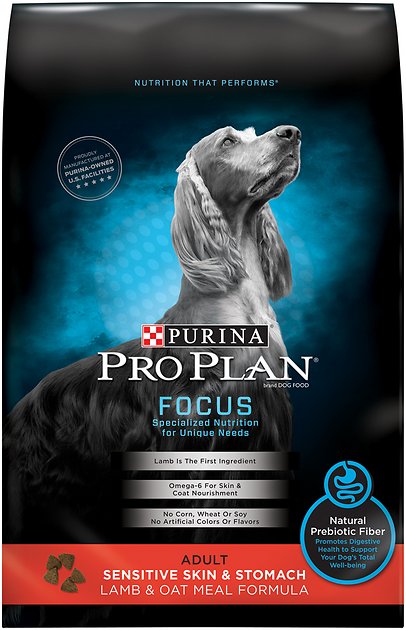 Purina Pro Plan Focus Adult Sensitive Skin & Stomach Lamb & Oatmeal Formula Dry Dog Food