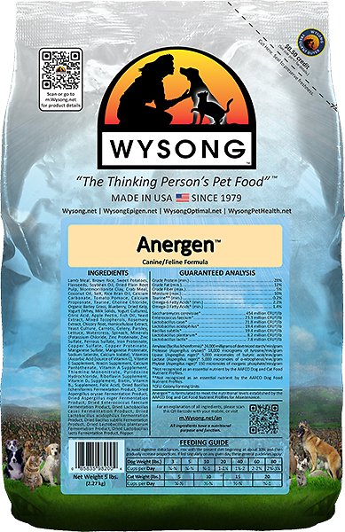 Wysong Anergen Dry Dog & Cat Food, 5-lb bag