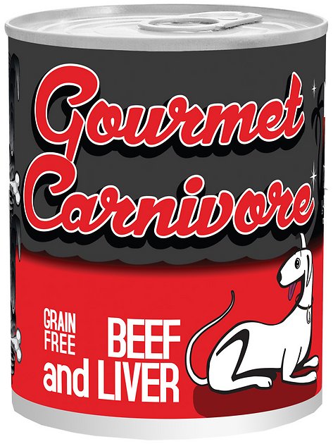 Tiki Dog Gourmet Carnivore Beef & Liver Grain-Free Canned Dog Food, 12-oz, case of 12