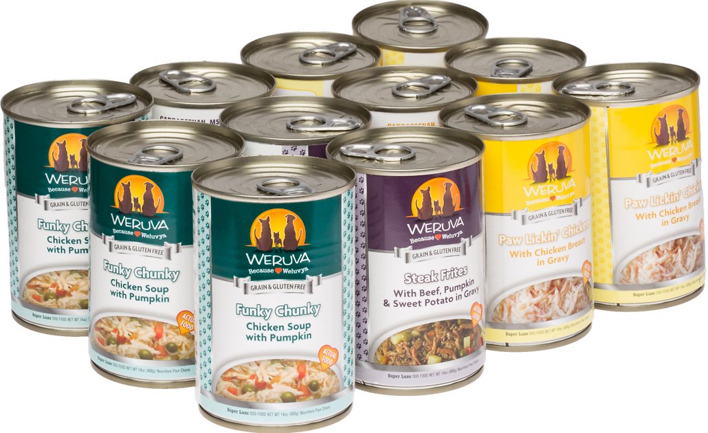 Weruva No Ruff Days Variety Pack Grain-Free Canned Dog Food, 14-oz, case of 12