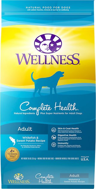 Wellness Complete Health Adult Whitefish & Sweet Potato Recipe Dry Dog Food