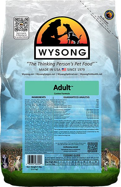 Wysong Adult Dry Dog Food, 5-lb bag