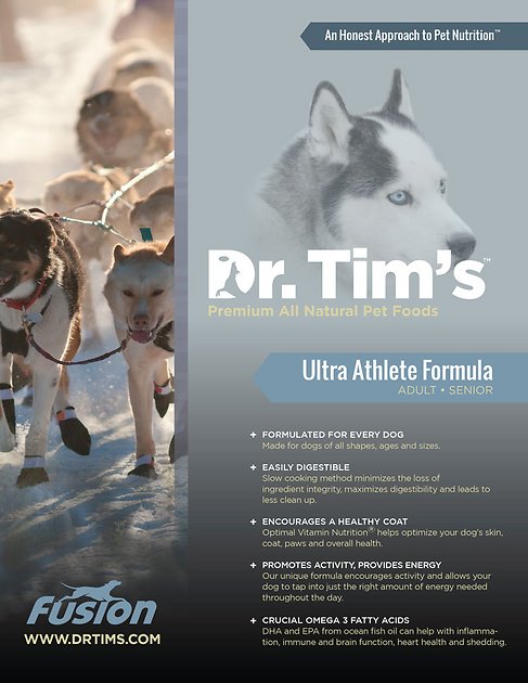 Dr. Tim's Ultra Athletic Fusion Formula Dry Dog Food, 40-lb bag