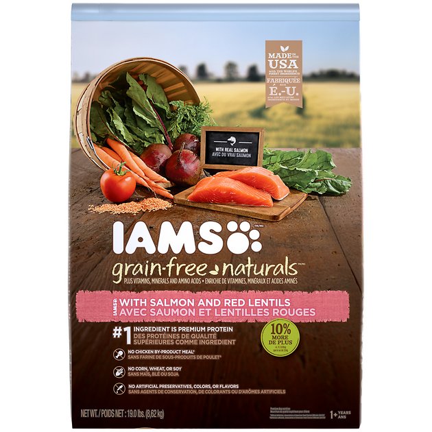 Iams Grain-Free Naturals Salmon & Red Lentil Recipe Adult Dry Dog Food