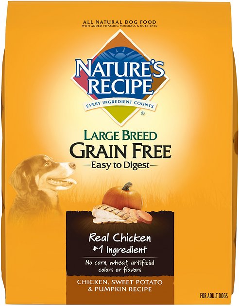 Nature's Recipe Large Breed Grain-Free Chicken, Sweet Potato & Pumpkin Recipe Dry Dog Food