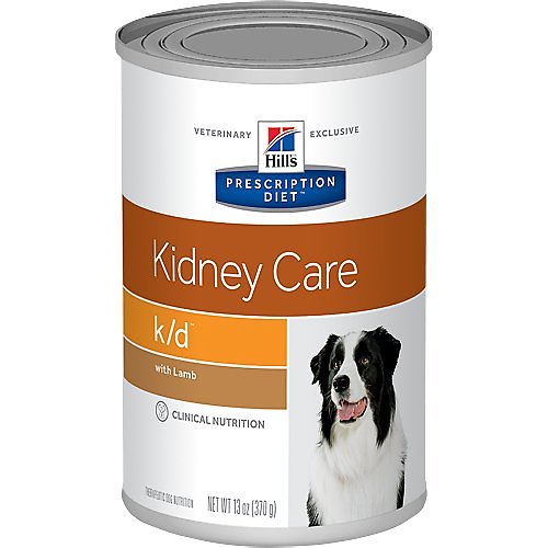 Hill's Prescription Diet k/d Kidney Care with Lamb Canned Dog Food, 13-oz, case of 12