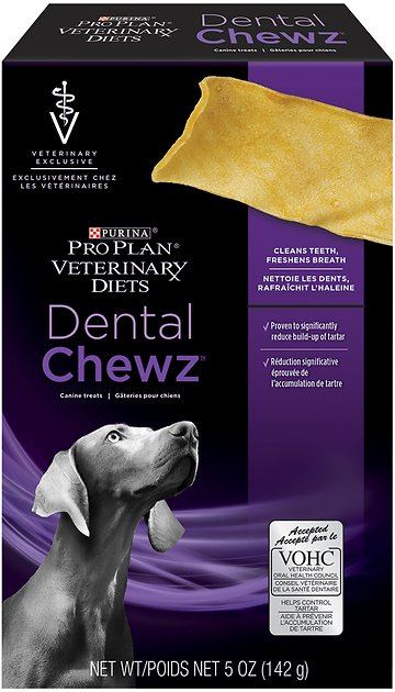 Purina Pro Plan Veterinary Diets Dental Chewz Dog Treats, 5-oz box