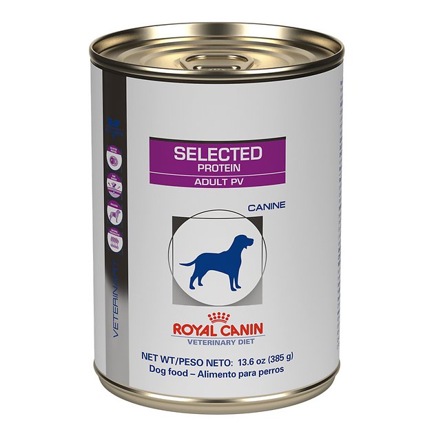 Royal Canin Veterinary Diet Selected Protein Adult PV Canned Dog Food, 13.6-oz, case of 24