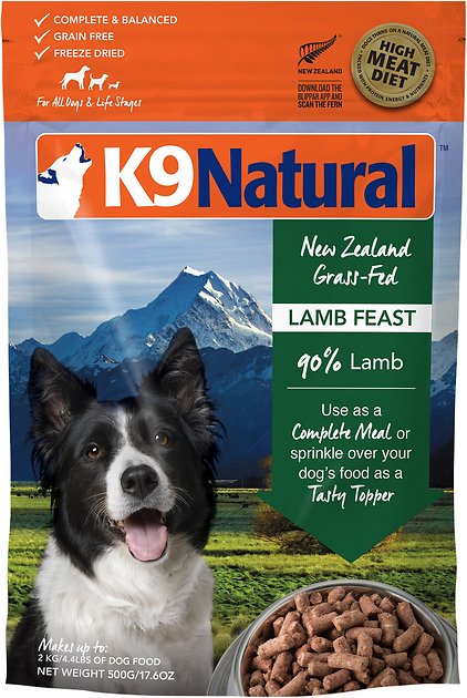 K9 Natural Lamb Feast Raw Grain-Free Freeze-Dried Dog Food