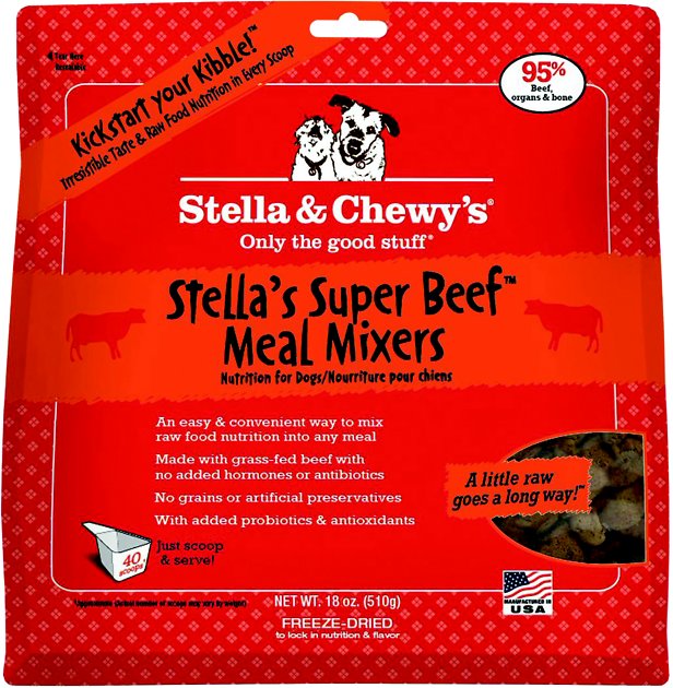 Stella & Chewy's Stella's Super Beef Meal Mixers Grain-Free Freeze-Dried Dog Food