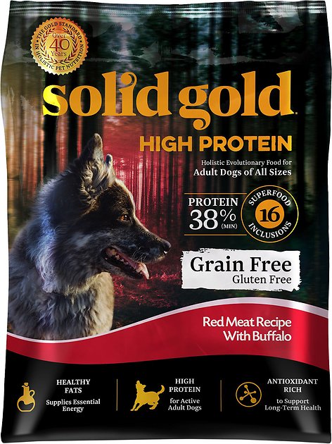 Solid Gold High Protein Grain-Free Red Meat with Buffalo Recipe Adult Dry Dog Food