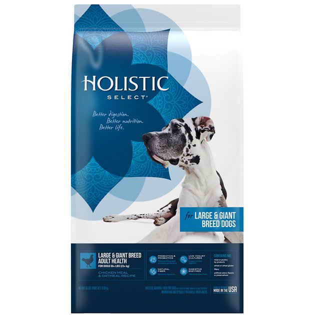 Holistic Select Large & Giant Breed Adult Health Chicken Meal & Oatmeal Recipe Dry Dog Food