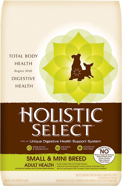 Holistic Select Small & Mini Breed Adult Health Anchovy, Sardine & Chicken Meals Recipe Dry Dog Food