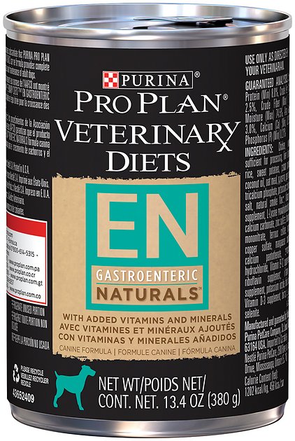 Purina Pro Plan Veterinary Diets EN Gastroenteric Naturals Canned Dog Food, 13.4-oz, case of 12