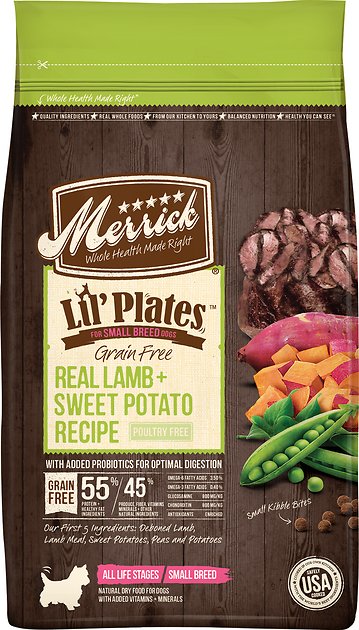 Merrick Lil' Plates Real Lamb & Sweet Potato Recipe Grain-Free Dry Dog Food