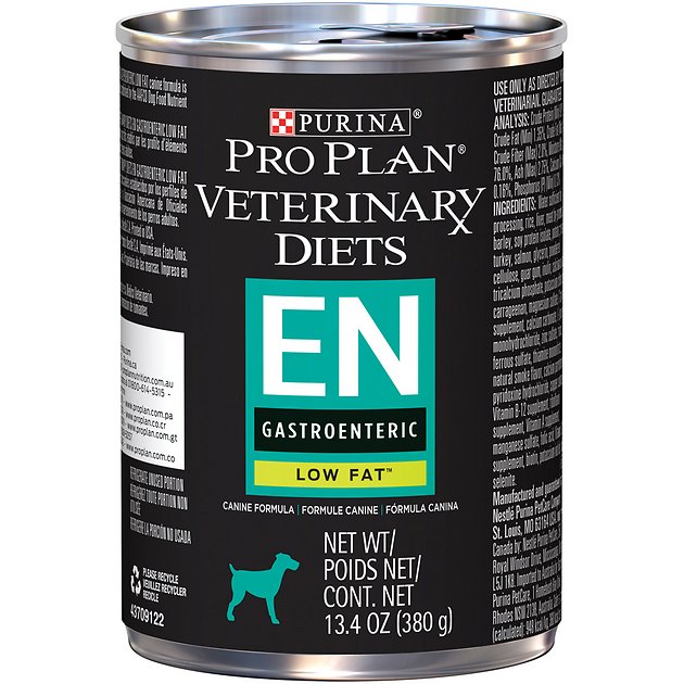 Purina Pro Plan Veterinary Diets Low Fat EN Gastroenteric Formula Canned Dog Food, 13.4-oz, case of 12