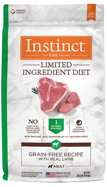 Instinct by Nature's Variety Limited Ingredient Diet Grain-Free Recipe with Real Lamb Dry Dog Food