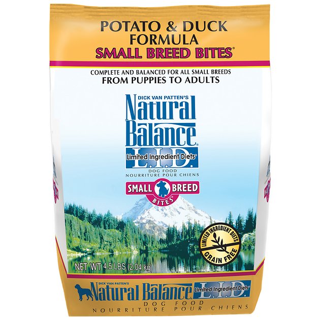 Natural Balance L.I.D. Limited Ingredient Diets Potato & Duck Formula Small Breed Bites Grain-Free Dry Dog Food