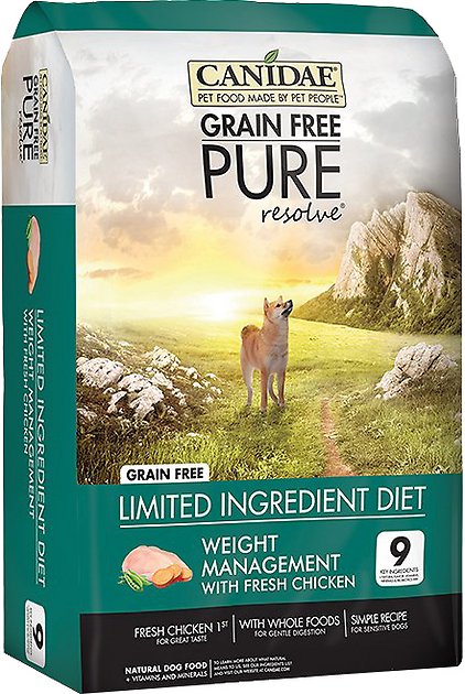 CANIDAE Grain-Free PURE Resolve Weight Management with Chicken Dry Dog Food