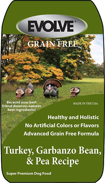 Evolve Grain-Free Turkey, Garbanzo Bean & Pea Recipe Dry Dog Food