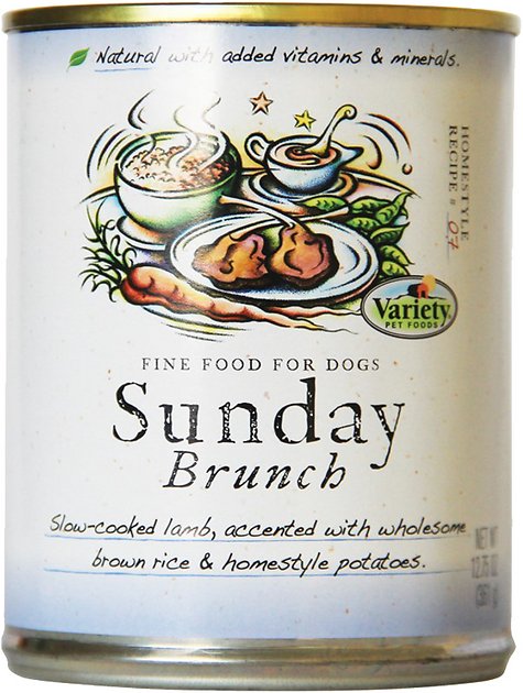 Variety Pet Foods Sunday Brunch Canned Dog Food, 12.75-oz, case of 12