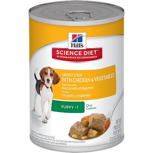 Hill's Science Diet Puppy Savory Stew with Chicken & Vegetables Canned Dog Food, 12.8-oz, case of 12