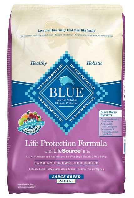 Blue Buffalo Life Protection Formula Large Breed Adult Lamb & Brown Rice Recipe Dry Dog Food, 30-lb bag