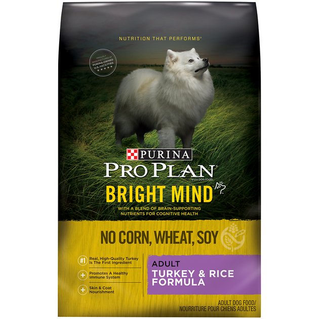 Purina Pro Plan Bright Mind Adult Turkey & Rice Formula Dry Dog Food