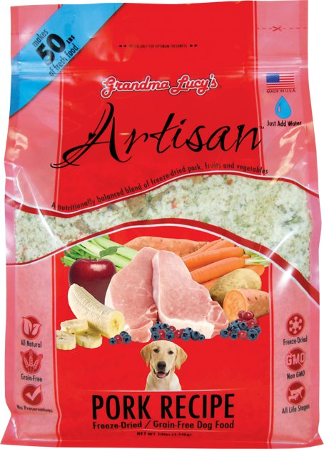 Grandma Lucy's Artisan Grain-Free Pork Freeze-Dried Dog Food