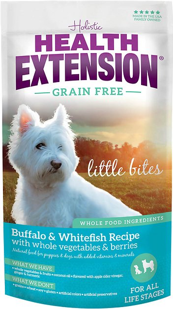 Health Extension Grain-Free Little Bites Buffalo & Whitefish Recipe Dry Dog Food