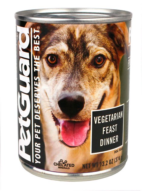 PetGuard Vegetarian Feast Dinner Canned Dog Food, 13.2-oz, case of 12