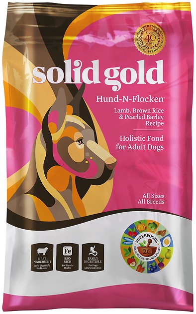 Solid Gold Hund-n-Flocken Lamb, Brown Rice & Pearled Barley Recipe Adult Dry Dog Food