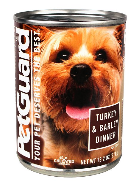 PetGuard Turkey & Barley Dinner Canned Dog Food, 13.2-oz, case of 12