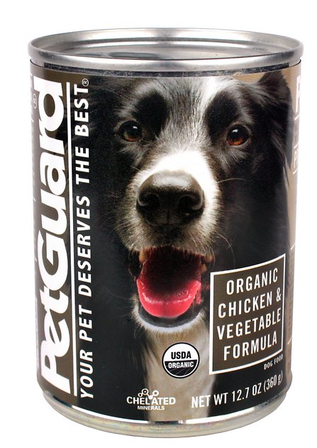 PetGuard Organic Chicken & Vegetable Entree Canned Dog Food, 12.7-oz, case of 12