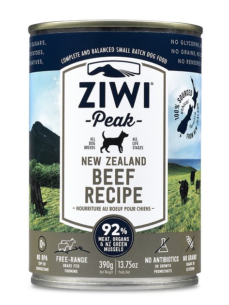 Ziwi Peak Beef Recipe Canned Dog Food, 13.75-oz, case of 12