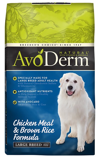 AvoDerm Natural Chicken Meal & Brown Rice Formula Large Breed Adult Dry Dog Food, 26-lb bag